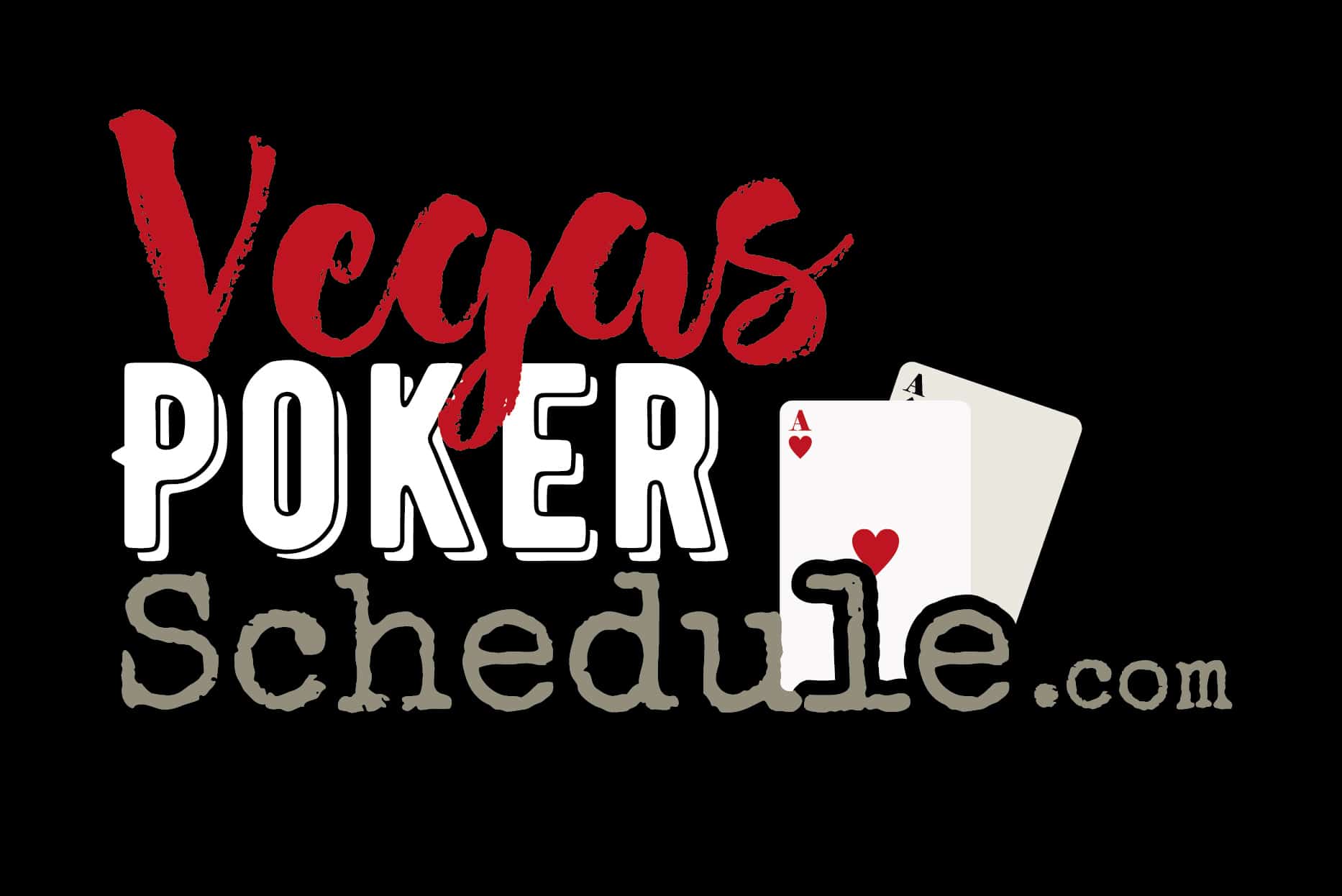 VEGAS POKER SCHEDULE Logo ORIGINAL (Black) Rounder